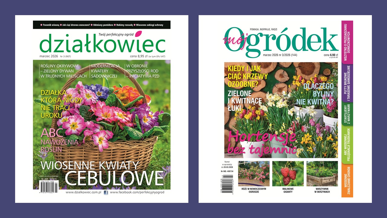 PAKIET rocznej prenumeraty Mój Ogródek i działkowiec